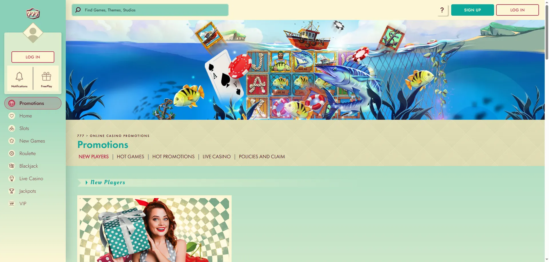 777 Casino slot games and online casino game library