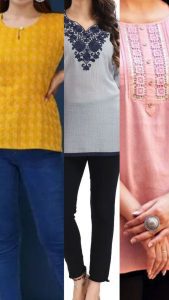 Kurti with jeans fashion