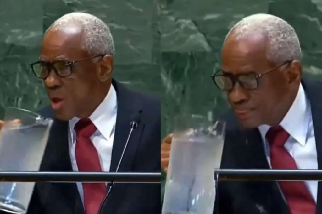 Haiti President Video: UN में भाषण देते वक्त लगी प्यास तो जग से ही पानी पीने लगे राष्ट्रपति, लोगों ने किए ऐसे कमेंट्स