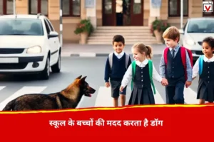 Dog Helps School children