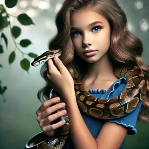 Girl Sleeps with 18 snakes
