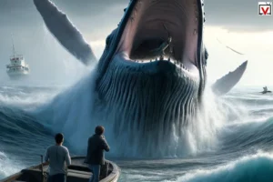 Whale swallows man